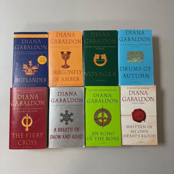 Outlander Series Books Diana Gabaldon #1 - 8 Time Travel Historical Romance Love - Picture 2 of 11